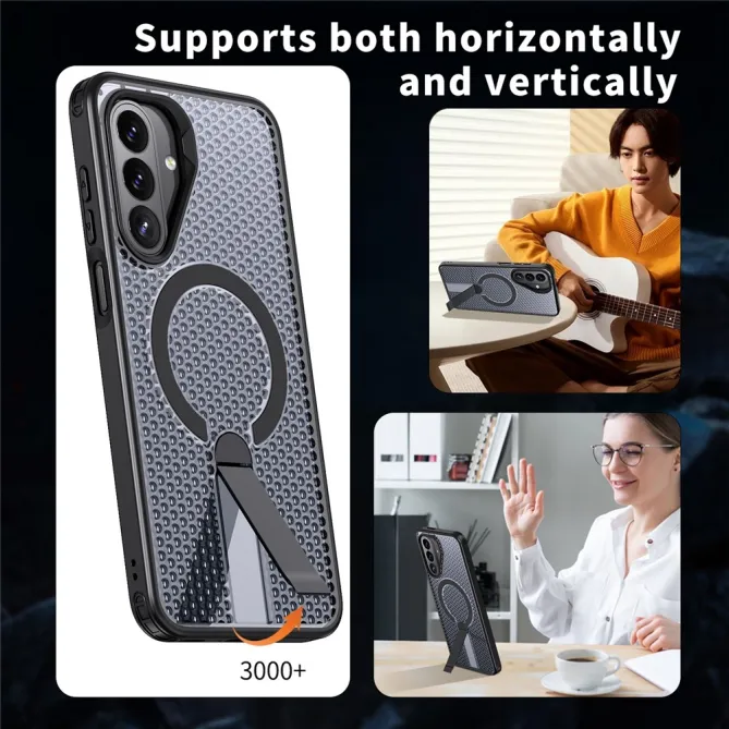 Coque Samsung Galaxy A27 Magnétique Support Texture Grille