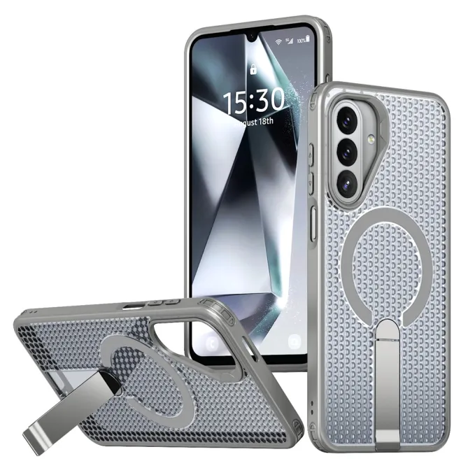Coque Samsung Galaxy A27 Magnétique Support Texture Grille