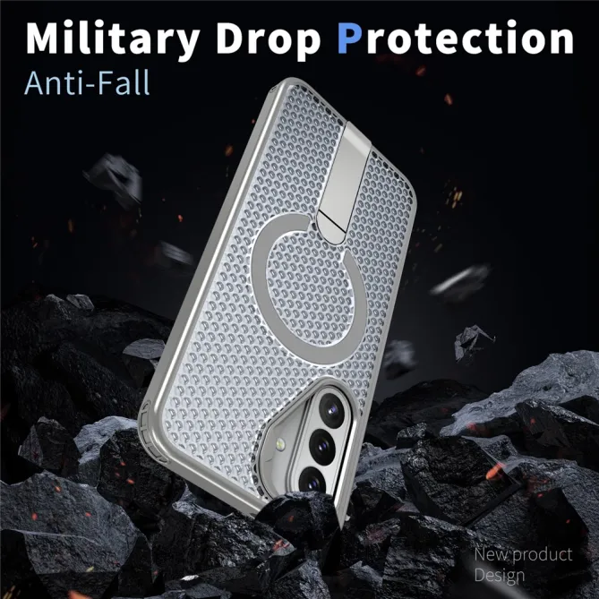 Coque Samsung Galaxy A27 Magnétique Support Texture Grille