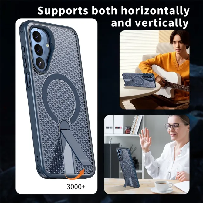 Coque Samsung Galaxy A27 Magnétique Support Texture Grille