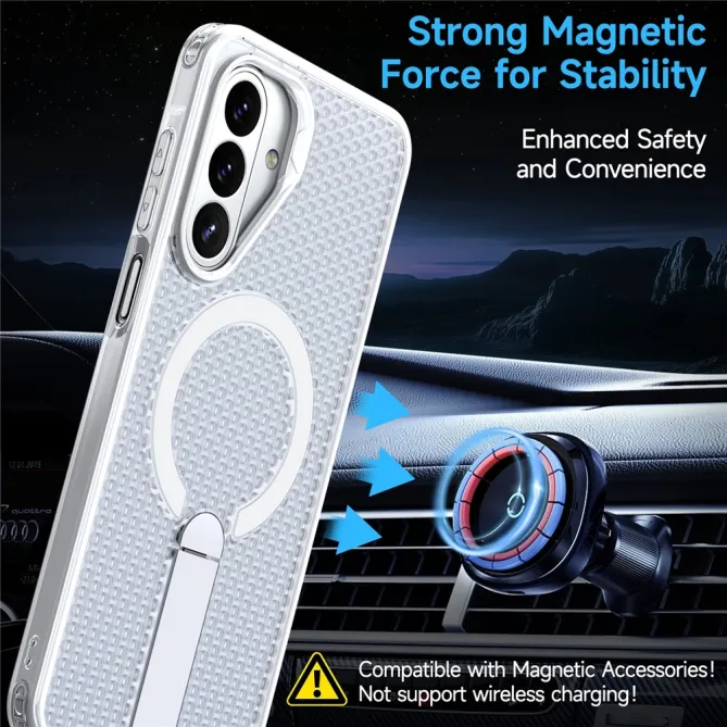 Coque Samsung Galaxy A27 Magnétique Support Texture Grille