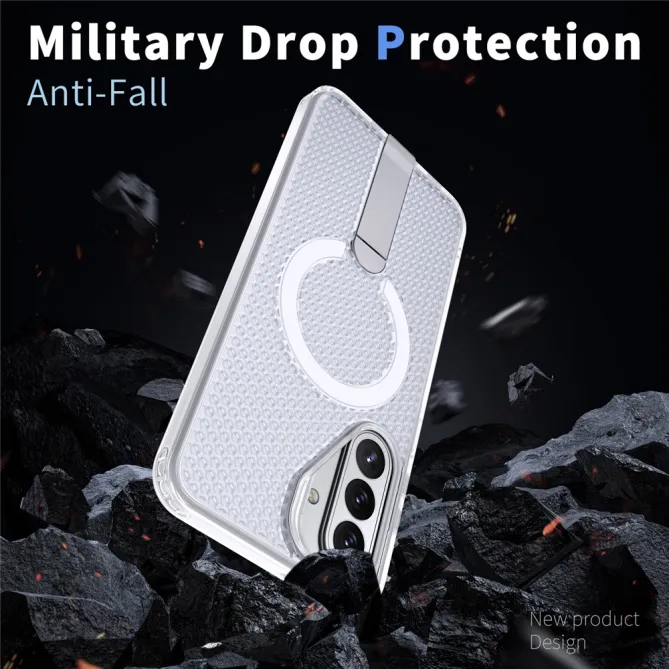 Coque Samsung Galaxy A27 Magnétique Support Texture Grille
