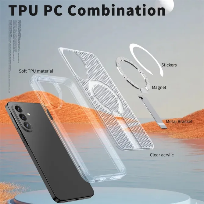 Coque Samsung Galaxy A27 Magnétique Support Texture Grille