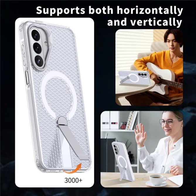 Coque Samsung Galaxy A27 Magnétique Support Texture Grille