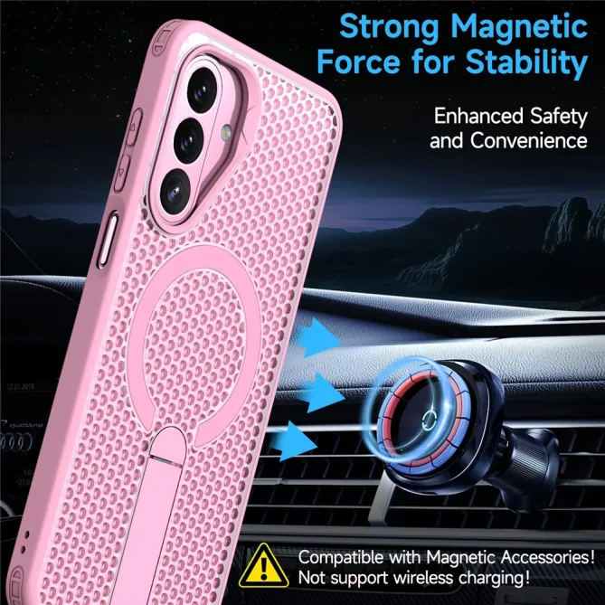 Coque Samsung Galaxy A27 Magnétique Support Texture Grille