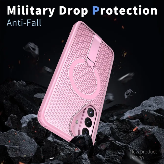 Coque Samsung Galaxy A27 Magnétique Support Texture Grille