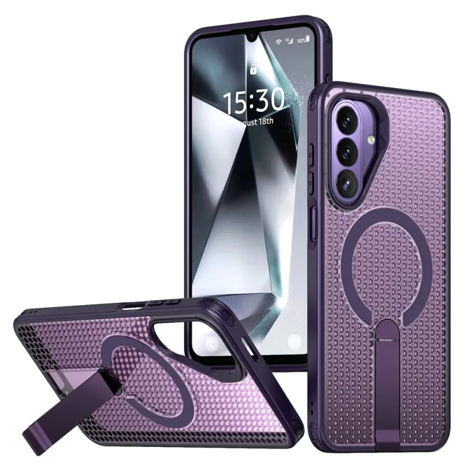 Coque Samsung Galaxy A27 Magnétique Support Texture Grille