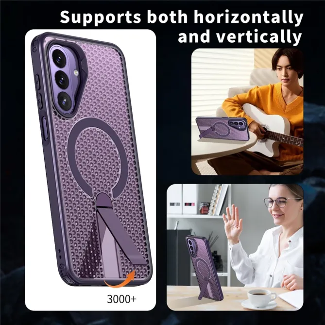 Coque Samsung Galaxy A27 Magnétique Support Texture Grille