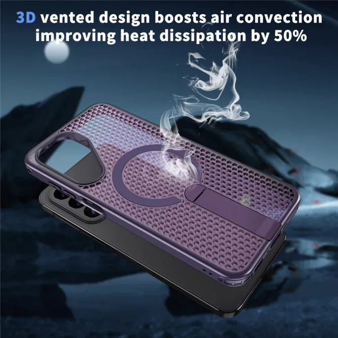 Coque Samsung Galaxy A27 Magnétique Support Texture Grille