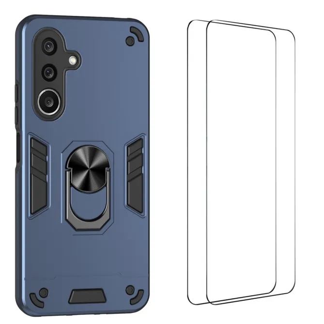 Coque Samsung Galaxy A27 Ring Armor avec 2 Verres trempés
