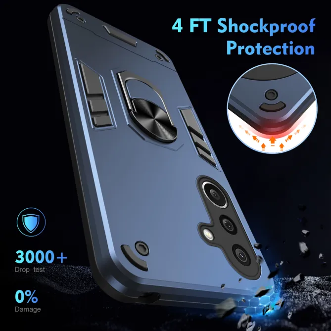 Coque Samsung Galaxy A27 Ring Armor avec 2 Verres trempés