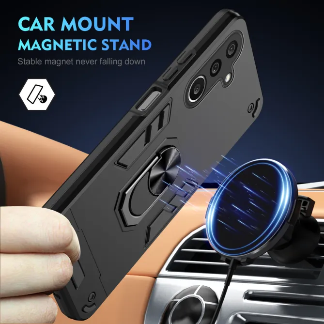 Coque Samsung Galaxy A27 Ring Armor avec 2 Verres trempés