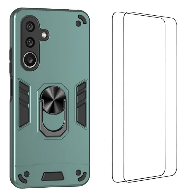 Coque Samsung Galaxy A27 Ring Armor avec 2 Verres trempés