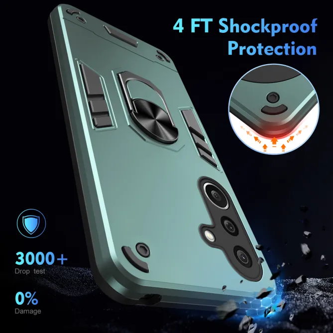 Coque Samsung Galaxy A27 Ring Armor avec 2 Verres trempés