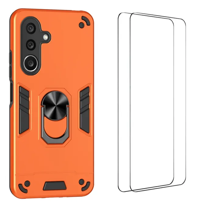 Coque Samsung Galaxy A27 Ring Armor avec 2 Verres trempés