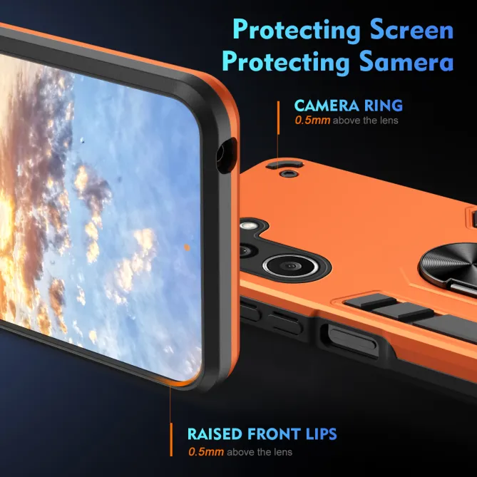 Coque Samsung Galaxy A27 Ring Armor avec 2 Verres trempés