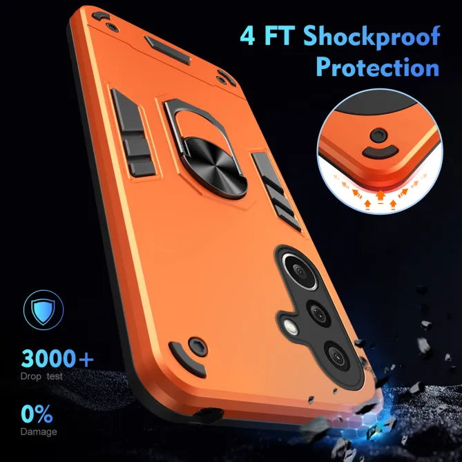 Coque Samsung Galaxy A27 Ring Armor avec 2 Verres trempés