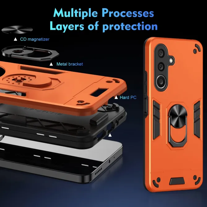 Coque Samsung Galaxy A27 Ring Armor avec 2 Verres trempés