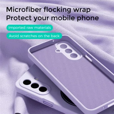 Coque Samsung Galaxy A27 Silicone Liquide Magnétique avec Support