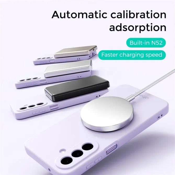 Coque Samsung Galaxy A27 Silicone Liquide Magnétique avec Support