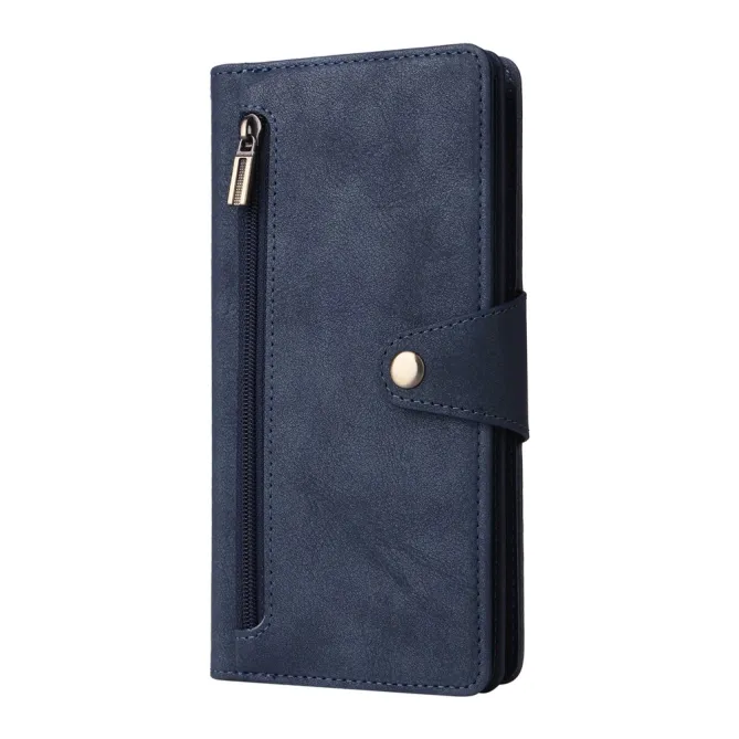 Housse Samsung Galaxy A27 Portefeuille Zippé Rivets RIVÉA
