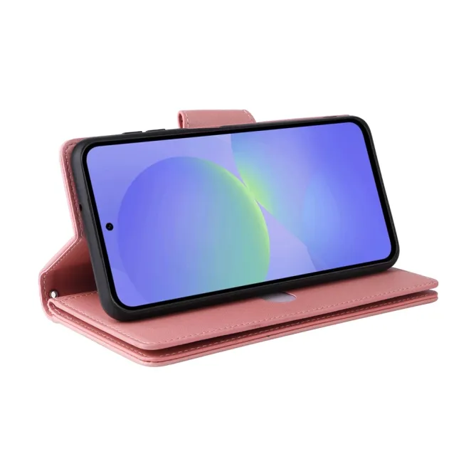 Housse Samsung Galaxy A27 Portefeuille Zippé Rivets RIVÉA