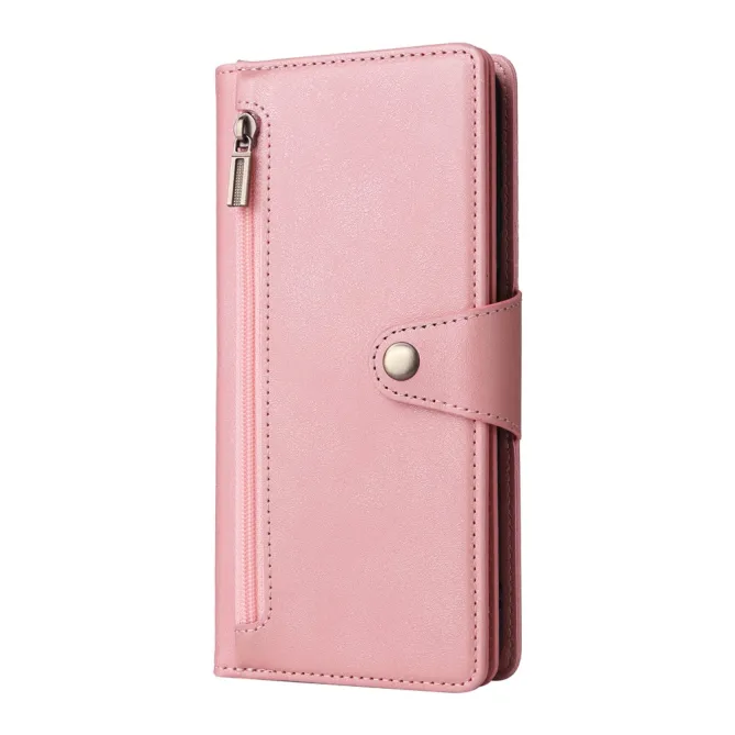 Housse Samsung Galaxy A27 Portefeuille Zippé Rivets RIVÉA