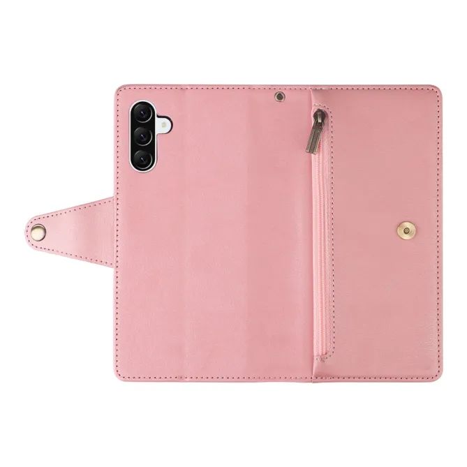 Housse Samsung Galaxy A27 Portefeuille Zippé Rivets RIVÉA