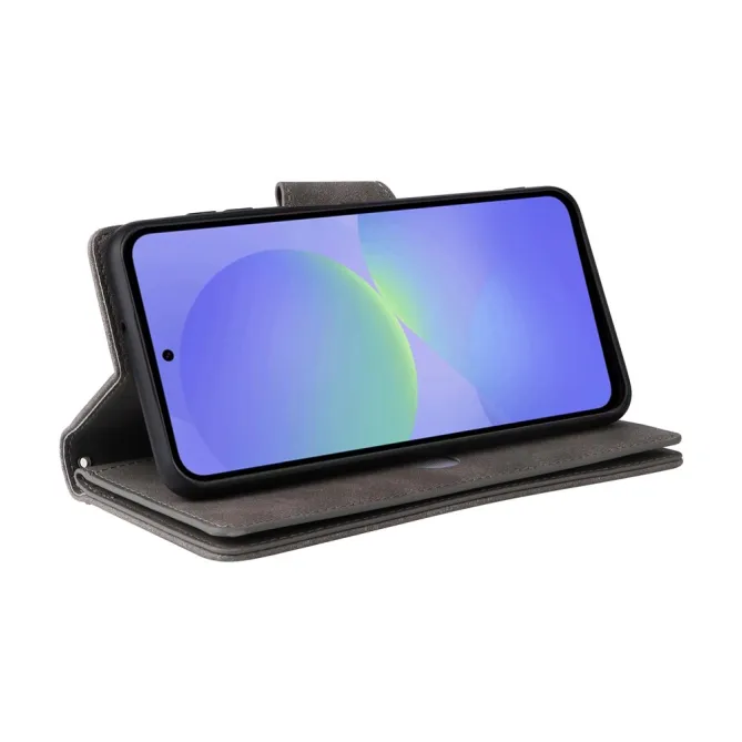 Housse Samsung Galaxy A27 Portefeuille Zippé Rivets RIVÉA