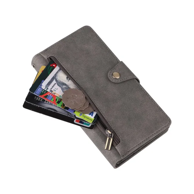 Housse Samsung Galaxy A27 Portefeuille Zippé Rivets RIVÉA