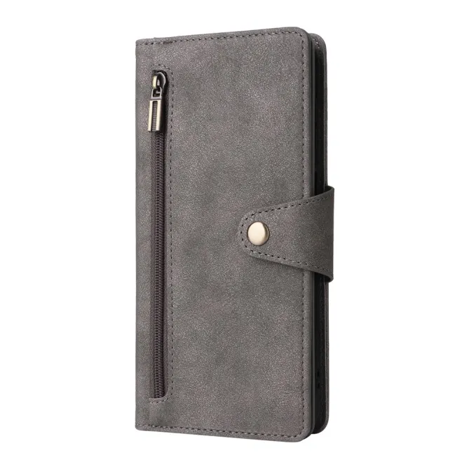 Housse Samsung Galaxy A27 Portefeuille Zippé Rivets RIVÉA