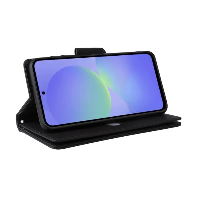 Housse Samsung Galaxy A27 Portefeuille Zippé Rivets RIVÉA