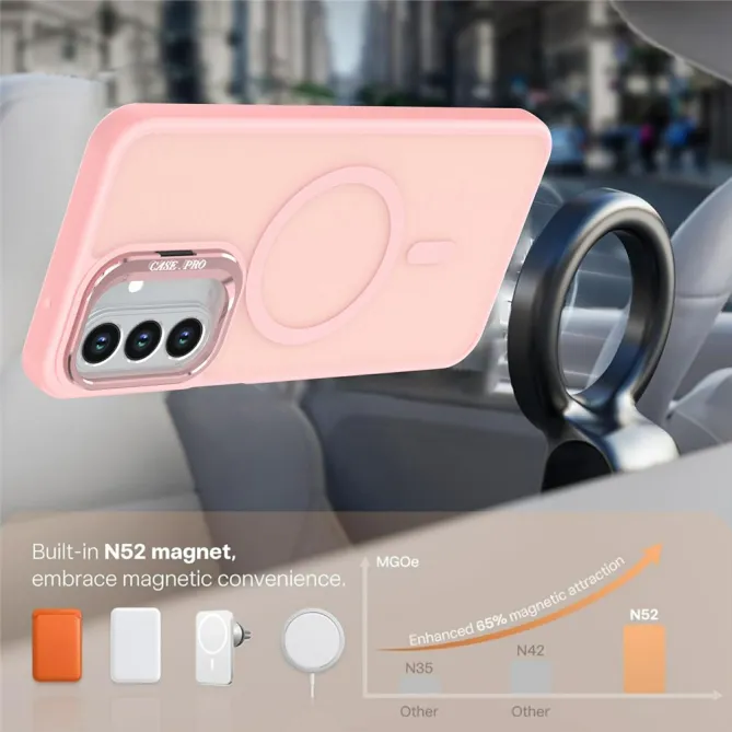 Coque Samsung Galaxy A27 Magnétique Contour Photo Béquille Finition Mate