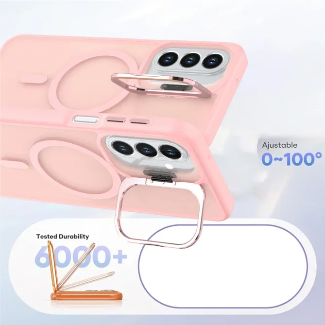Coque Samsung Galaxy A27 Magnétique Contour Photo Béquille Finition Mate