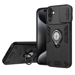 Coque Samsung Galaxy A27 Ring avec cache objectif