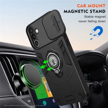 Coque Samsung Galaxy A27 Ring avec cache objectif