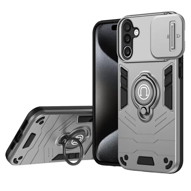 Coque Samsung Galaxy A27 Ring avec cache objectif
