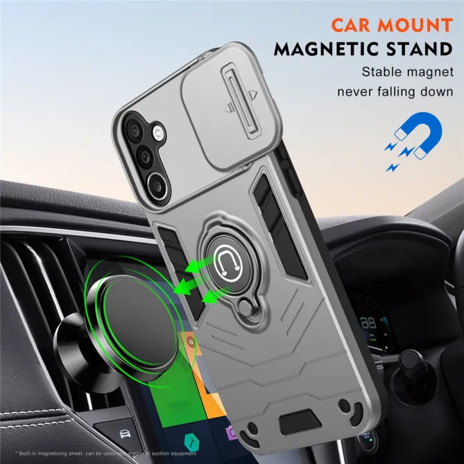 Coque Samsung Galaxy A27 Ring avec cache objectif