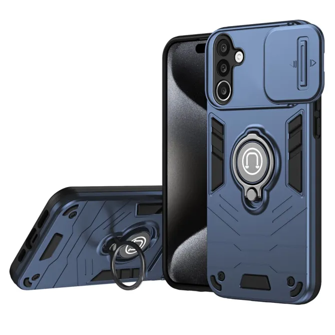 Coque Samsung Galaxy A27 Ring avec cache objectif