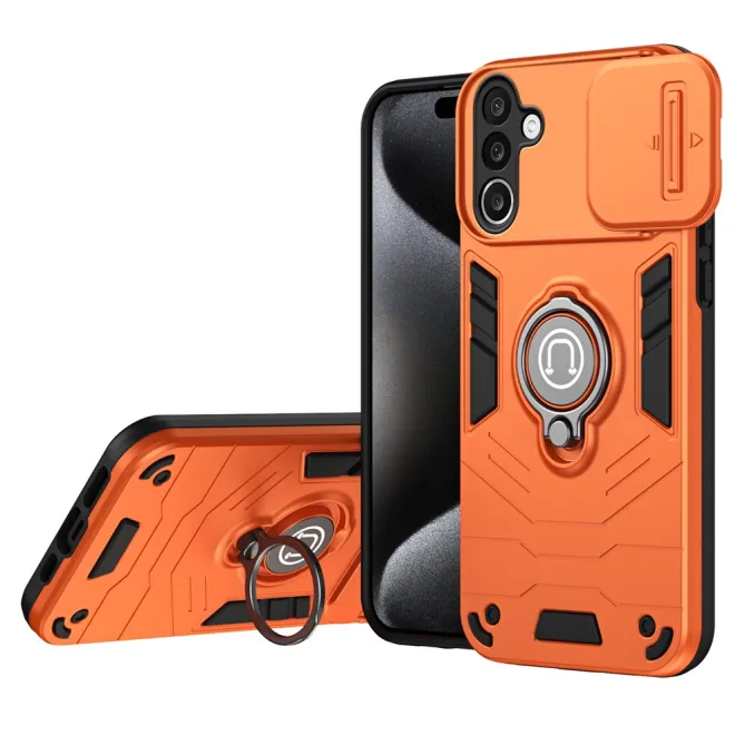 Coque Samsung Galaxy A27 Ring avec cache objectif