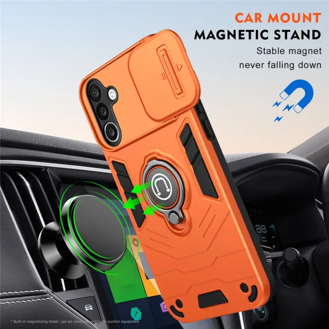 Coque Samsung Galaxy A27 Ring avec cache objectif