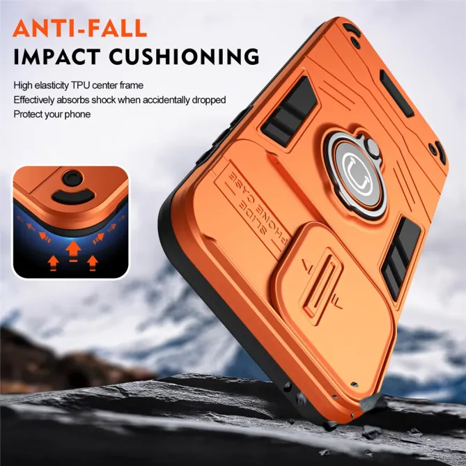 Coque Samsung Galaxy A27 Ring avec cache objectif