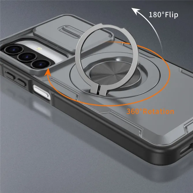 Coque Samsung Galaxy A27 / A37 Magnétique avec Anneau & Cache Caméra