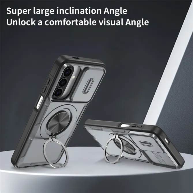 Coque Samsung Galaxy A27 / A37 Magnétique avec Anneau & Cache Caméra