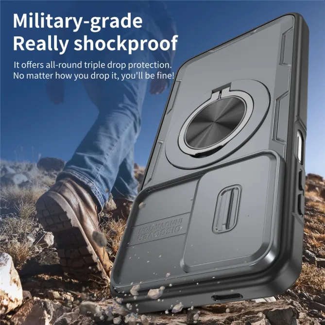 Coque Samsung Galaxy A27 / A37 Magnétique avec Anneau & Cache Caméra