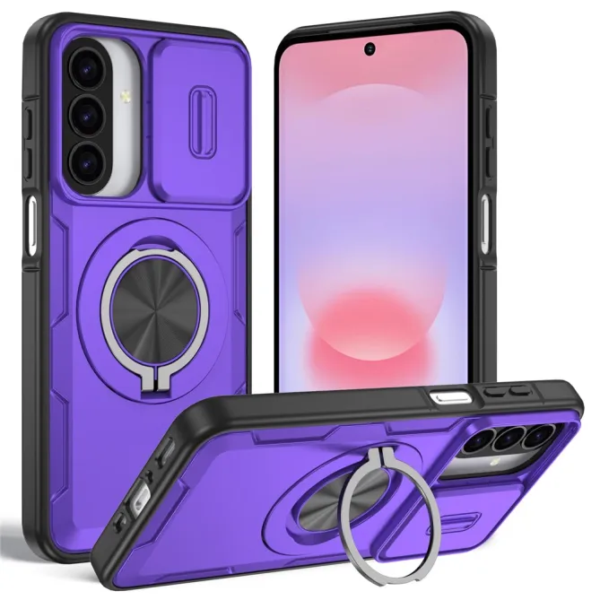 Coque Samsung Galaxy A27 / A37 Magnétique avec Anneau & Cache Caméra