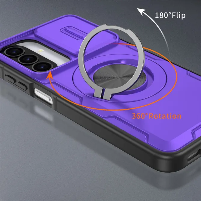 Coque Samsung Galaxy A27 / A37 Magnétique avec Anneau & Cache Caméra