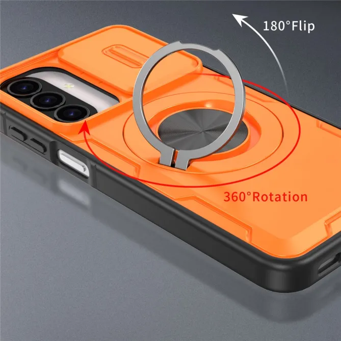 Coque Samsung Galaxy A27 / A37 Magnétique avec Anneau & Cache Caméra