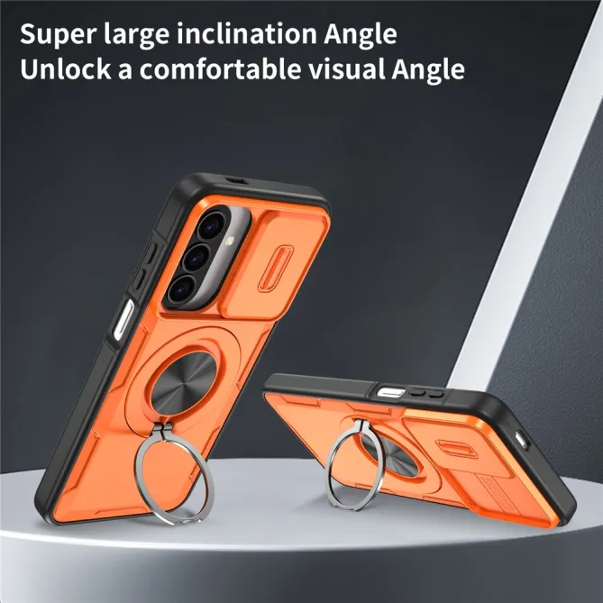 Coque Samsung Galaxy A27 / A37 Magnétique avec Anneau & Cache Caméra
