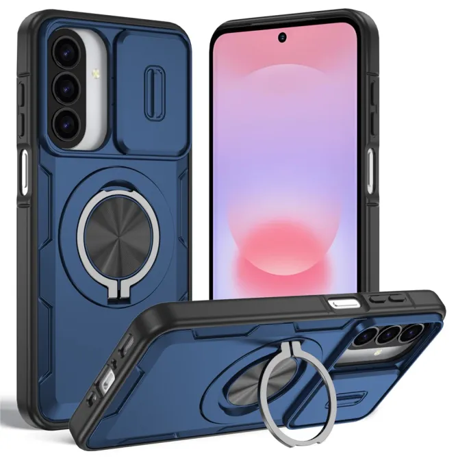 Coque Samsung Galaxy A27 / A37 Magnétique avec Anneau & Cache Caméra